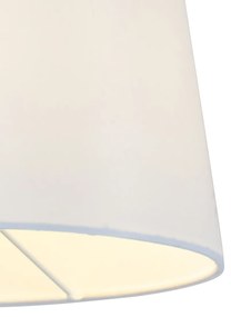 Lampă de perete inteligentă bronz cu abajur alb inclusiv Wifi A60 - Ladas Deluxe