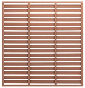 vidaXL Panou de gard, maro, 180x180 cm, WPC