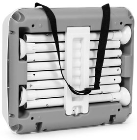 Scaun înalt pliabil 3 în 1 gri