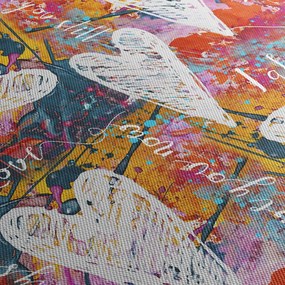Tablou - Inima pe un fundal abstract (90x60 cm)