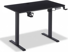 RESIGILAT- ELEVON WX-009 – Birou Reglabil Electric, Înălțime Reglabilă 72–118 cm, Blat Monobloc PAL de Înaltă Densitate 15 mm, Cadru Metalic din Oțel 65×45 mm, Panou Electronic, 100 × 60 cm, Negru