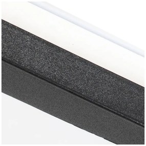 Plafoniera neagra 30 cm cu LED inclus cu dimmer cu 3 trepte IP44 - Steve