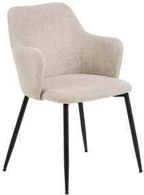 Set de scaune de sufragerie crem 2 buc. tapițat Ilsa – Actona