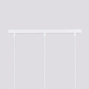 Lustră pe cablu Sollux SL.1537 KARBON 3xGU10/10W/230V alb