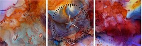 Tablou - Abstract Ink Art (cu ceas) (90x30 cm)