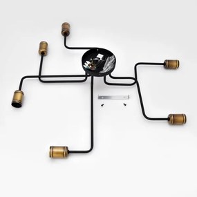 LED Lustră aplicată TUBE 6xE27/15W/230V