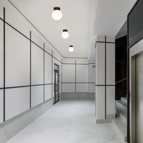 Plafonieră MOONLIGHT 1xE27/15W/230V Ø 16 cm neagră