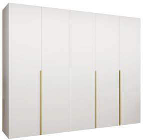 Dulap de haine 250 cm Alice 1 (alb + Auriu). 1126128