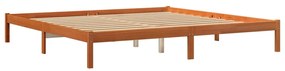 844866 vidaXL Cadru de pat, maro ceruit, 180x200 cm, lemn masiv de pin