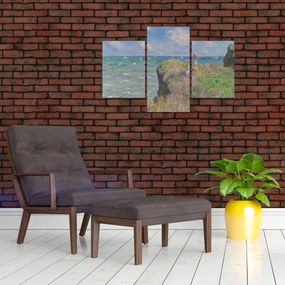 Tablou - Claude Monet, Cliff Walk at Pourville, reproducere (90x60 cm)