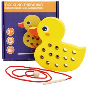 Rățușcă de lemn cu șireturi