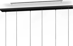 Eglo 901926 - Candelabru suspendat pe cablu ARISCANI 10xE27/60W/230V negru/bej/fumuriu