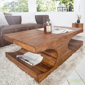 Masuta living robusta din lemn de trandafir Goa 120cm A-35898 VC