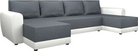 Canapea universală, gri/alb, DAKAR NEW U