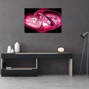 Tabloul cu fractali roz (90x60 cm)