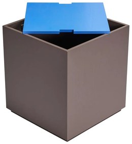 Cufăr albastru/gri închis din lemn masiv de frasin 40x45 cm Vault – Hübsch