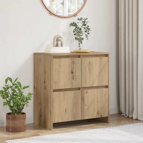 vidaXL Bufet cu ușă stejar artizanal 70 x 41 x 75 cm Lemn compozit