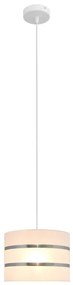 Lustră pe cablu HELEN 1xE27/15W/230V d. 20 cm albă