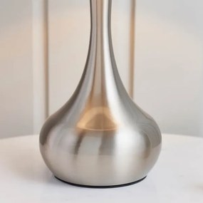 Lampă dimabilă de masă Endon 61192 PICCADILLY 1xE14/40W/230V crom mat/gri