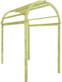 vidaXL Pergolă arcuită, 125 x 150 x 235 cm, lemn de pin tratat