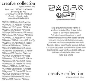 Pătură verde/bej din bumbac reciclat 130x160 cm Ugento – Bloomingville