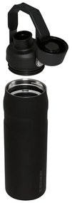Sticlă termică neagră din oțel inoxidabil 700 ml IceFlow™ Bottle Fast Flow Black – Stanley