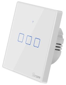 Intrerupator Tactil WiFi + RF 433MHz Sonoff T2 EU TX (3 canale)