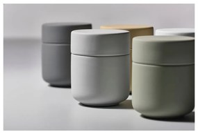 Borcan din gresie cu capac Zona UME, verde