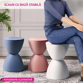 Taburet, bej, plastic, ABRAM