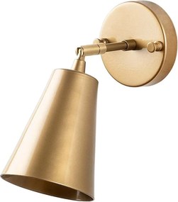 Aplica EVANDER-13190, auriu, metal, 10x26x21 cm