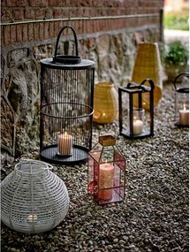 Felinar din sticlă (înălțime 34 cm) Drew – Bloomingville