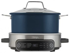 Multicooker Ninja MC1101EU, 1400W, 6 L, 8 programe, Timer, Manere si baza reci, Albastru