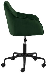 Scaun de birou cu suprafață de catifea Actona Brooke, verde