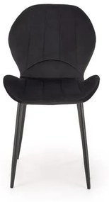 Set 4 scaune K538 velvet negru