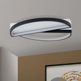 Plafoniera LED moderna design circular OLGA negru/alb