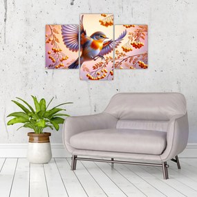 Tablou - Pasăre cu scoruș (90x60 cm)