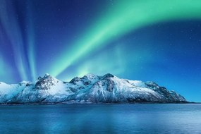 Fototapet aurora polară arctică