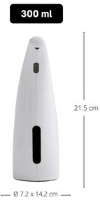 Dozator de săpun fără contact Spirella Selma 300ml, alb