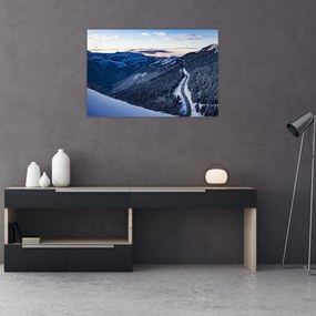 Tablou - Pantă înzăpezită (90x60 cm)