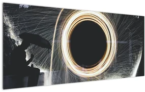 Tablou - Show de lumini în ploaie (120x50 cm)