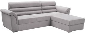 Set de canapea, ţesătură Queens gri deschis, dreapta, FABO
