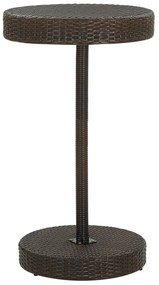 vidaXL Masă de grădină, maro, 60,5 x 106 cm, poliratan