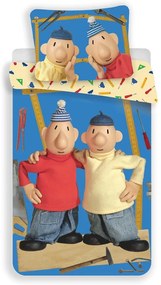 Lenjerie de pat pentru copii din bumbac pentru pat de o persoană 140x200 cm Pat a Mat – Jerry Fabrics