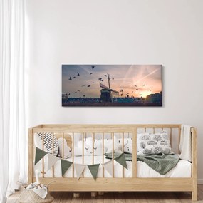 Tablou cu moară de vânt (120x50 cm)