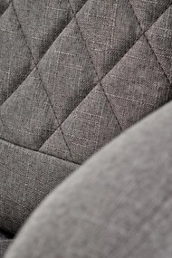 Scaun de birou Helder 2 piele ecologica gri H120 cm