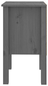 Noptiera, gri, 40x35x61,5 cm, lemn masiv de pin 1, Gri