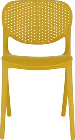 Scaun stivuibil, galben, FEDRA NEW