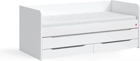 Pat cu sertar pentru patul etajat Colectia Studio White (90x200 cm)