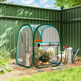 Outsunny Seră Mică Portabilă cu Design Pop-up și Geantă de Depozitare, 70x70x80 cm, Transparent | Aosom Romania