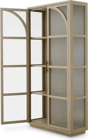 Vitrina design LUX, Furnir Stejar albit, San Bernardino